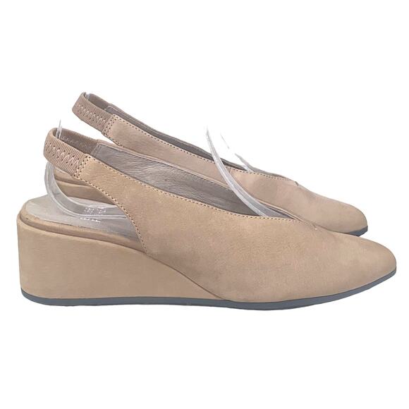Eileen Fisher Women's Devi Brown Suede Slingback Pointed Toe Size US 6.5 - Picture 1 of 9